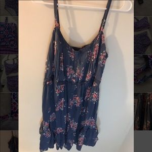 Torrid Blue floral, button down, floral dress